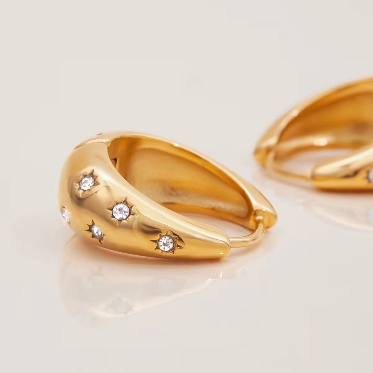 Celeste Star Hoops