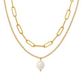 Nova pearl layered necklace