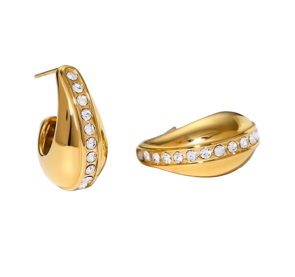 Luxe Pave Hoops