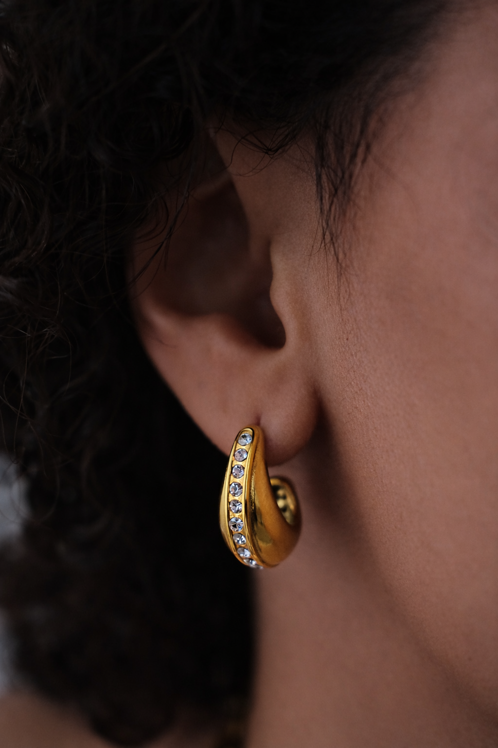 Luxe Pave Hoops