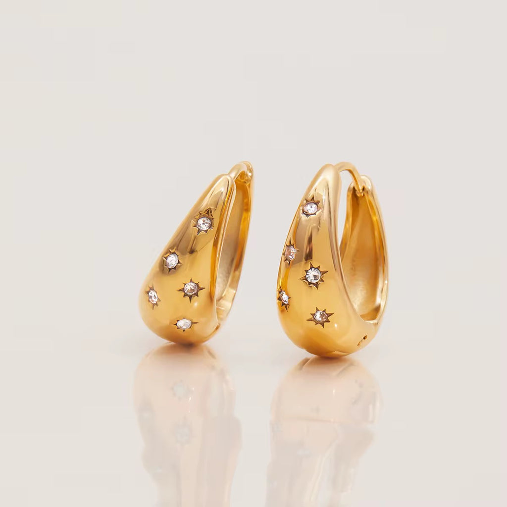 Celeste Star Hoops