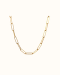 Nova paperclip waterproof tarnish-free necklace 18k gold plated