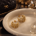 Luxe Bead Hoops