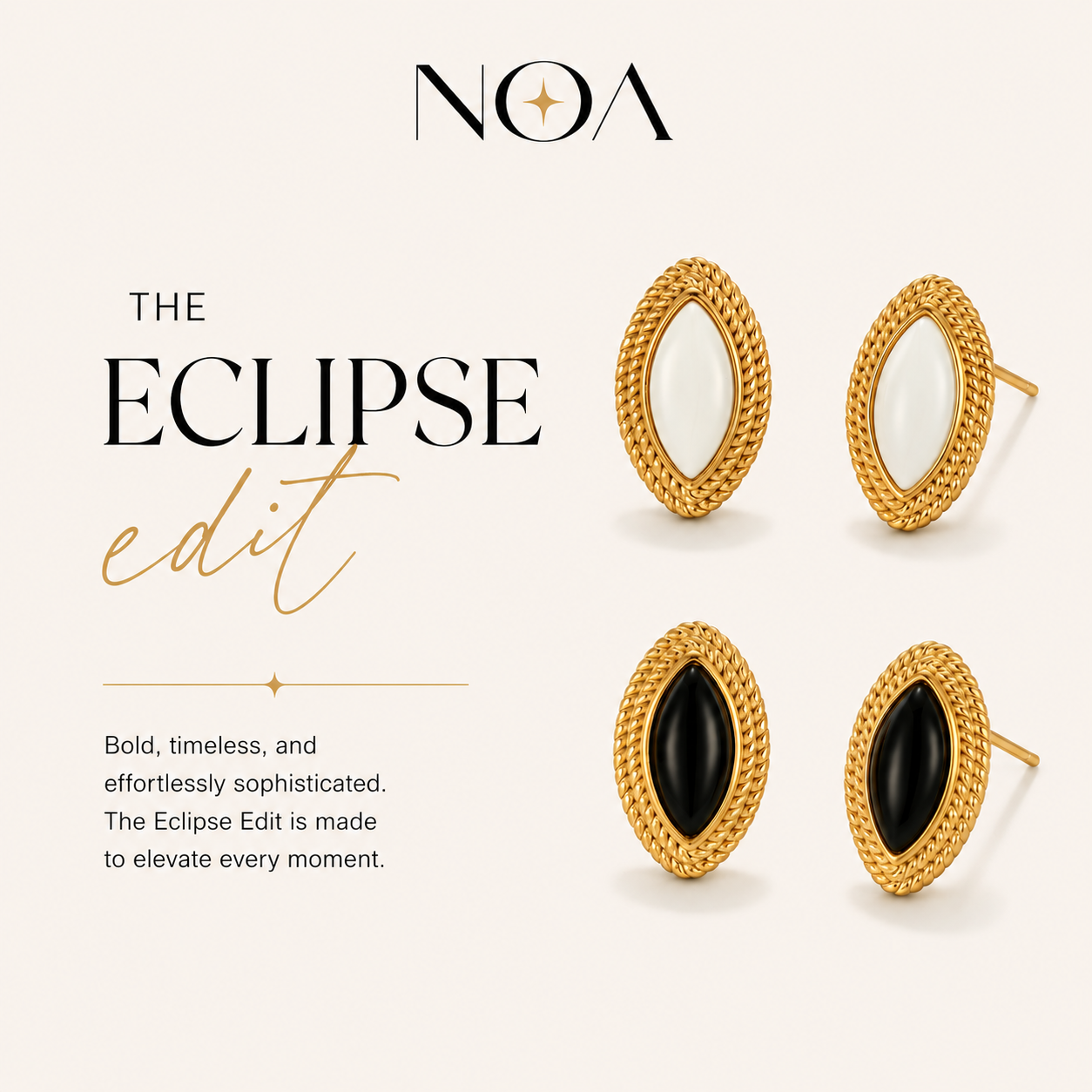 Eclipse Onyx studs